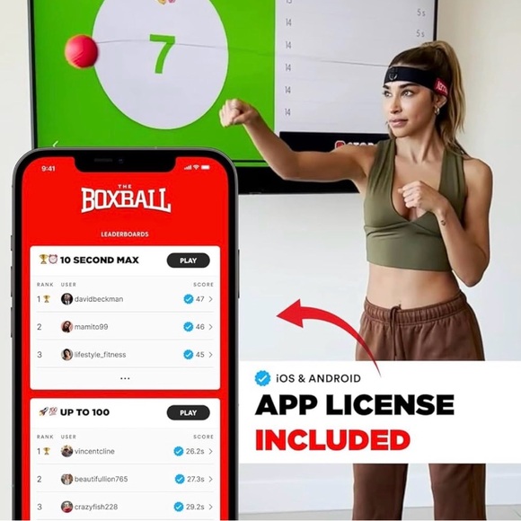 Boxbollen Reflex Training Ball with Headband - Picture 5 of 7